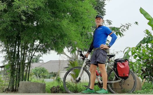 Stefan mit dem fahrrad